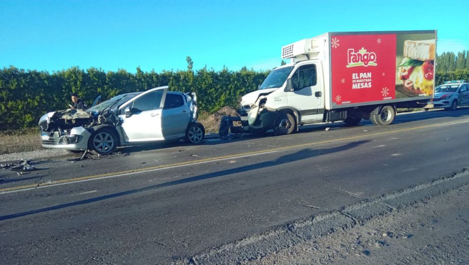 Choque en Allen. Foto: gentileza