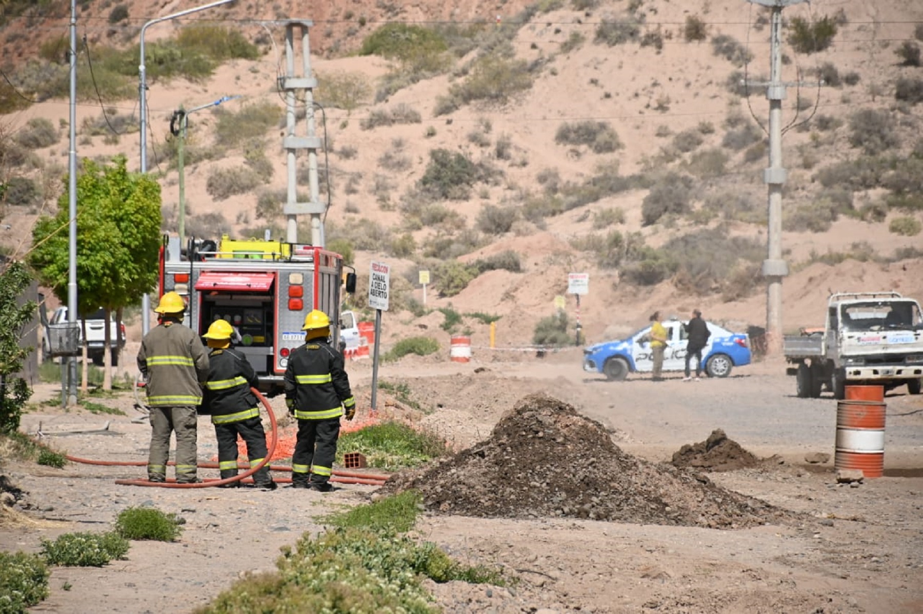 Video | Un «caño irregular» generó preocupación por una fuga de gas en ...