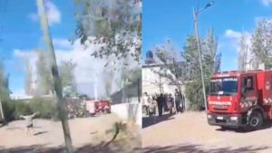 Fuga de gas, explosión y principio de incendio en una toma de Neuquén: un hombre resultó herido