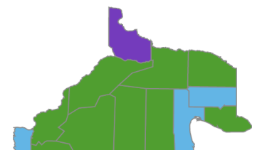 El mapa de Río Negro fue verde, pero no le alcanzó: los resultados por departamentos