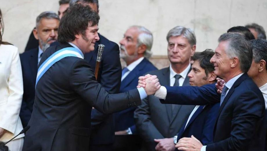 Javier Milei y Mauricio Macri.