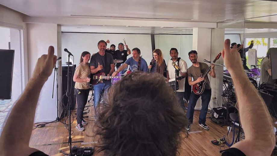 Javier Milei se prepara para su presentación en el Movistar Arena. Foto: Gentileza X @fedesturze
