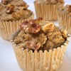 Imagen de Muffins de manzana con harina integral y avena: esponjosos y livianos