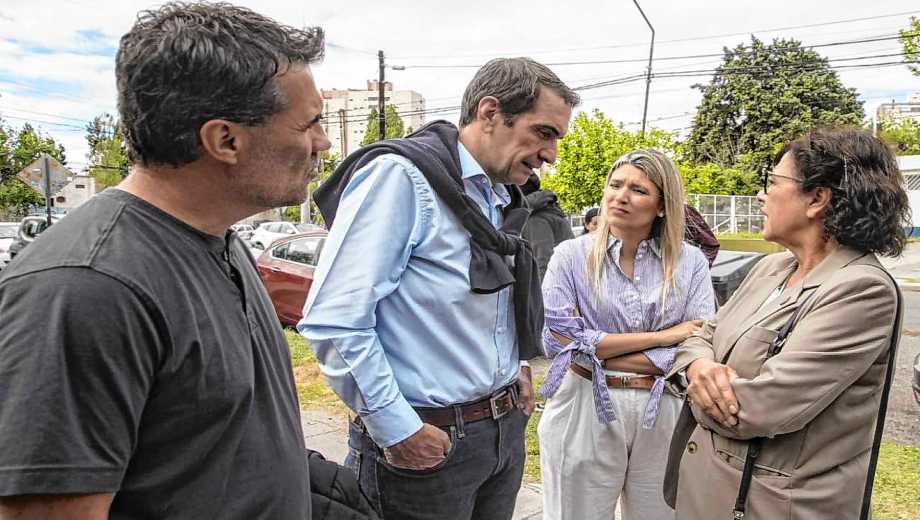Silvia Sapag, Darío Martínez, Nadia Márquez  y Pablo Cervi juntos en Neuquén. Foto: Cecilia Maletti.