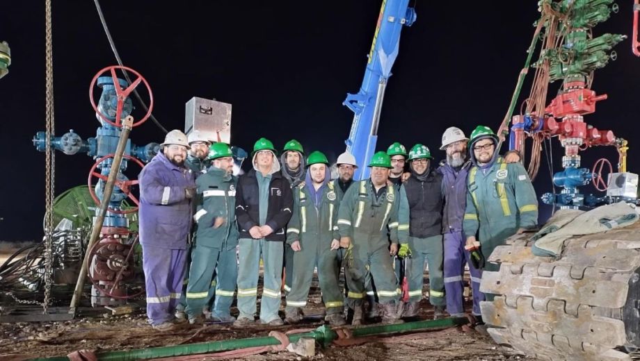 El equipo de Phanter el día que alcanzaron el récord. Foto: gentileza. 
