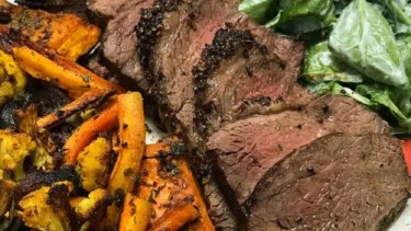 Sugerencia del chef para hoy: picaña al horno con vegetales asados