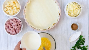 Cómo hacer para que una tarta de jamón y queso sea irresistible