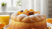 Imagen de Torta nube de naranja: receta ligera y deliciosa sin azúcar ni harina