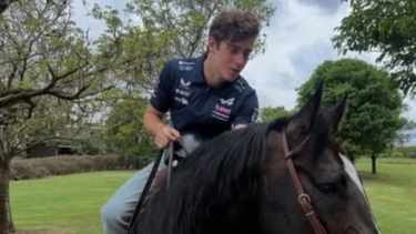 Franco Colapinto compartió un video con una canción de Wanda Nara y un guiño a la China Suárez