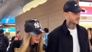 Mauro Icardi y la China Suárez volvieron solos a Turquía