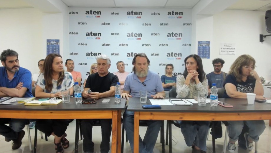 ATEN Provincia denunció a ATEN Capital por "agresiones". (Captura conferencia de prensa).