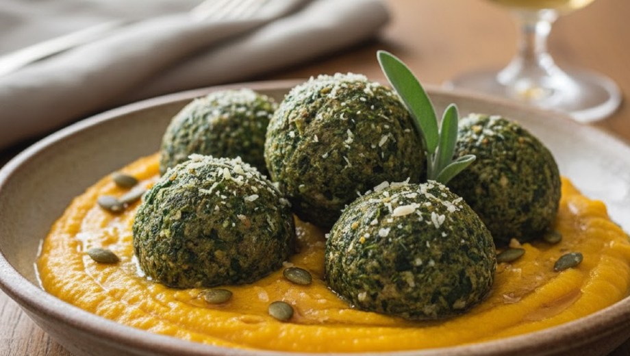 Albondigas de espinaca.