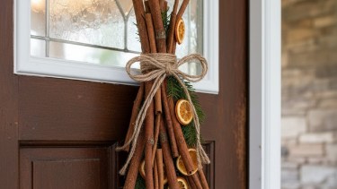 Colgar ramas de canela en la puerta de entrada: por qué recomiendan hacerlo