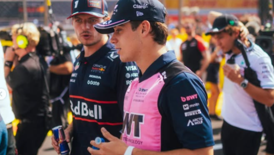 Franco, con Verstappen, en los boxes de San Pablo. El argentino quiere a la F1 en el país. (Alpine)