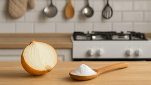 Mezclar cebolla y bicarbonato: para qué sirve este truco casero y cuándo conviene hacerlo