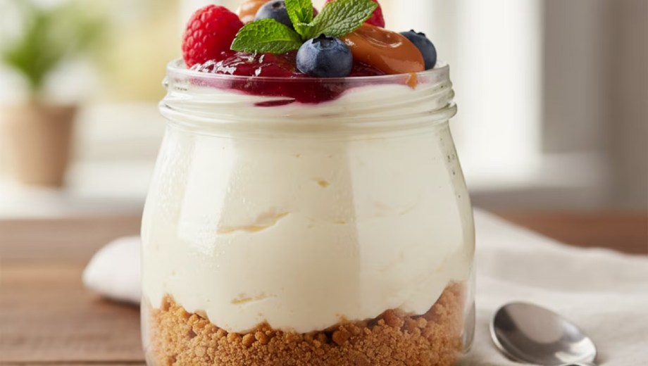 Cheesecake para una persona. (Gemini ai)