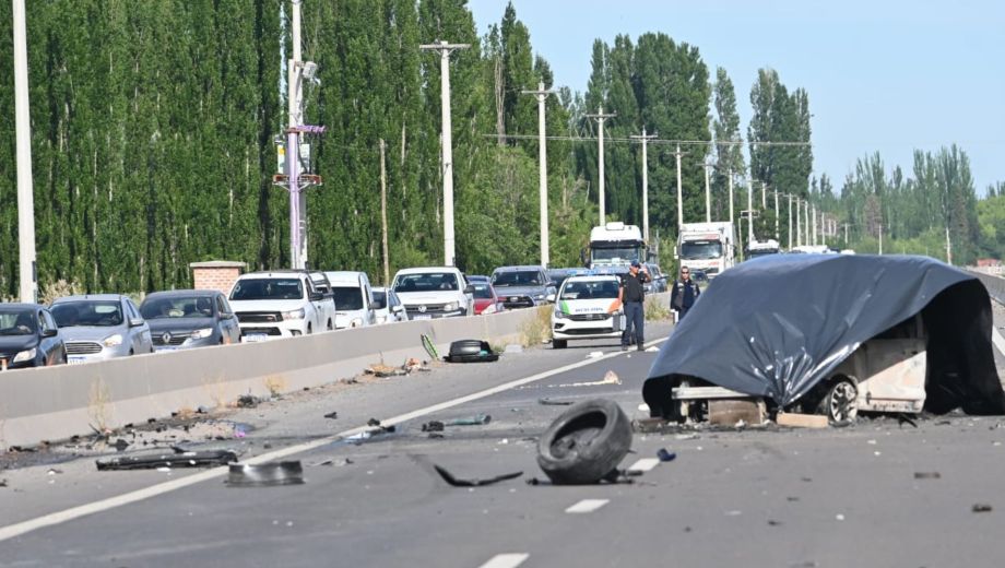 Tragedia en la Ruta 22. Foto: Flor Salto 