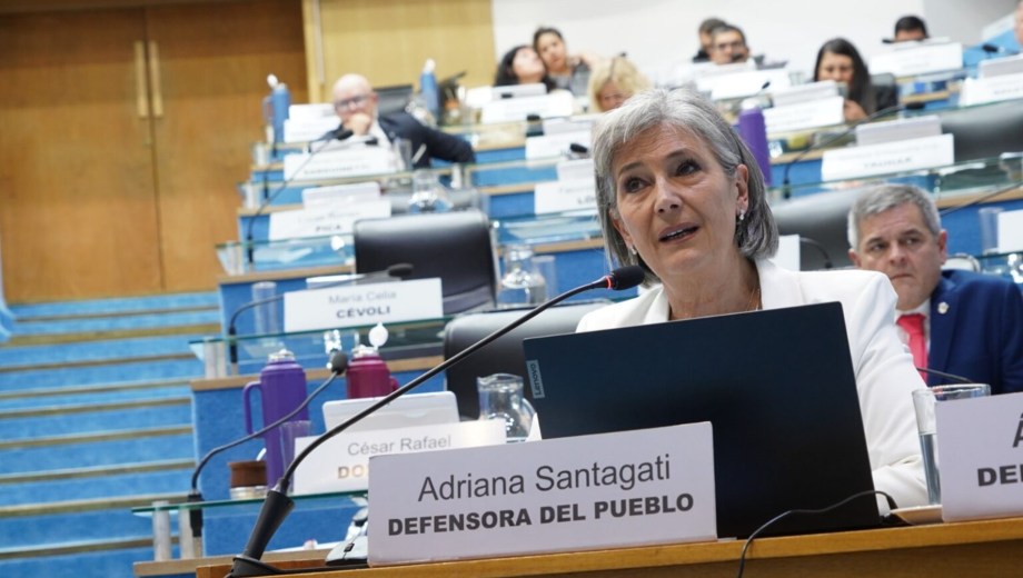 Santagati brindó el informe anual en el recinto de la Legislatura. Foto: gentileza.