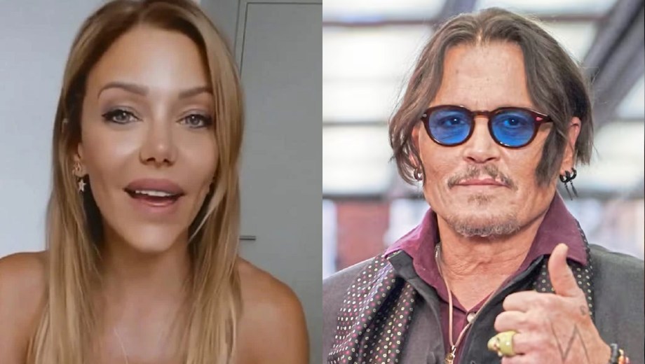 Evangelina Anderson y Johnny Depp