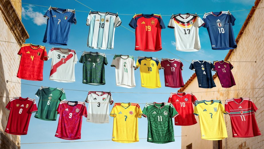 Adidas presentó las camisetas de 22 países de cara al Mundial 2026.