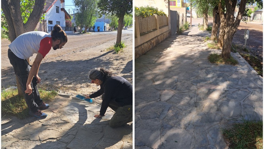 Los investigadores de Conicet recustruyen la historia luego de 30 años en Jacobacci. Foto: gentileza. 