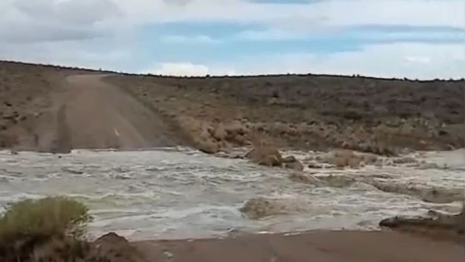 Temporal en Río Negro. Foto: captura de pantalla gentileza.