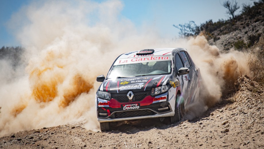 Ibargüen hizo el mejor registro y lidera el Rally de Chichinales. (Foto: Agustina Ares)