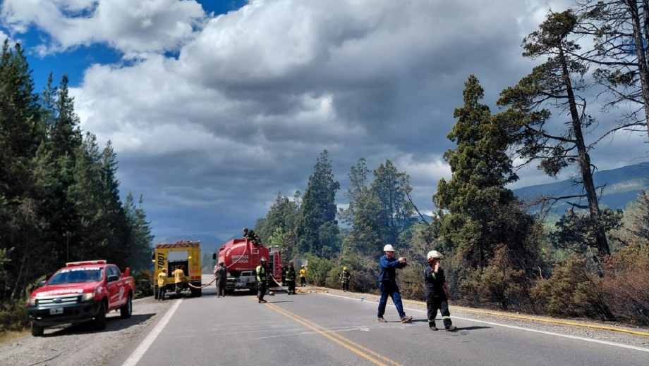 Incendio en El Bolsón (Gentileza).