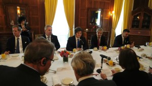 Javier Milei expuso su plan de gobierno a líderes empresarios en Nueva York