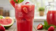 Imagen de Licuado de sandía y frutillas: la receta fácil para hidratarte y ganarle al calor