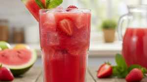 Licuado de sandía y frutillas: la receta fácil para hidratarte y ganarle al calor