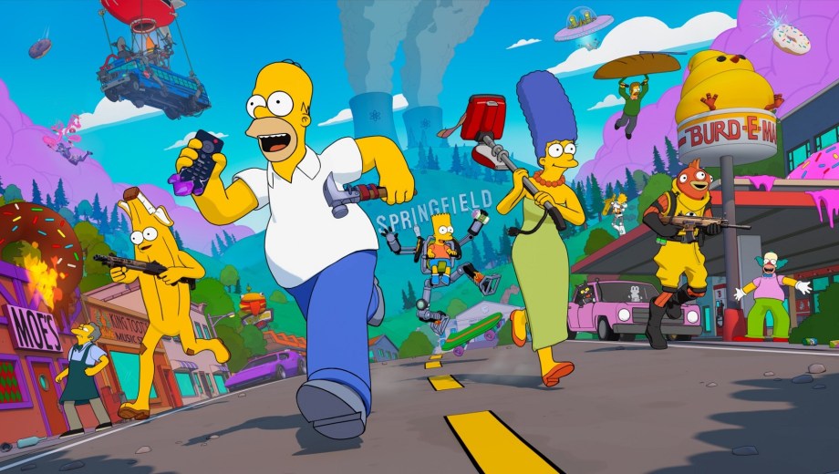Los Simpson en Fornite. 