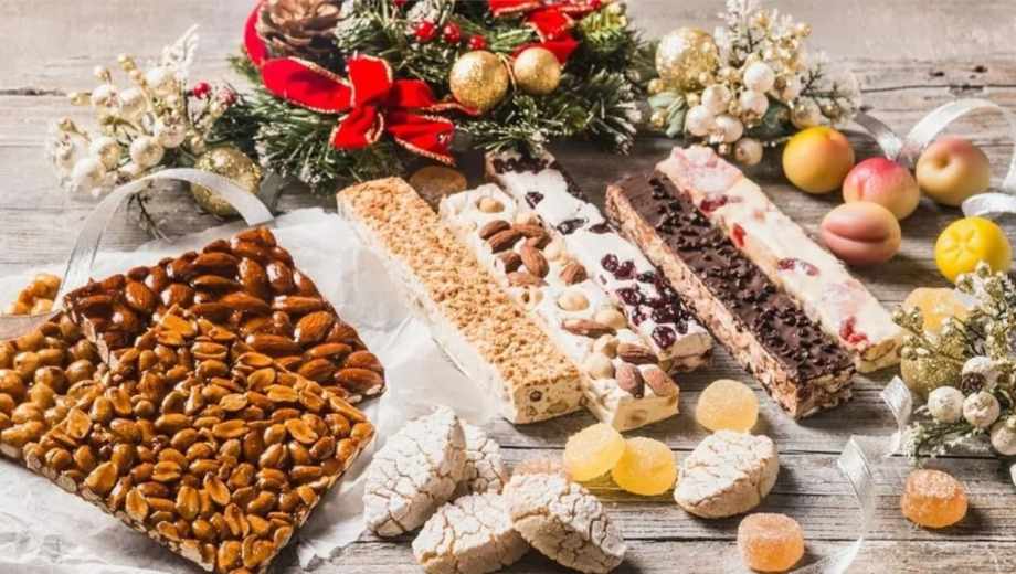 Mesa dulce saludable para las fiestas de fin de año. 