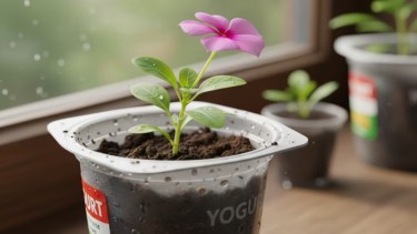 La flor que llena de color tu casa y puede crecer hasta en un pote de yogur 