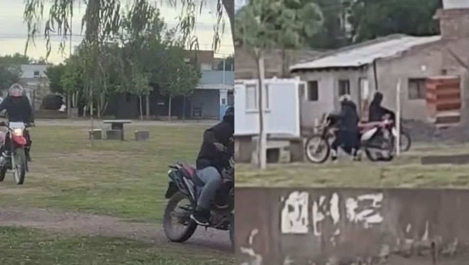 Acusaron al joven detenido por el robo de una moto en Fernández Oro. Foto Captura.