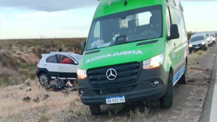 Fuerte choque en la Ruta 151 en Catriel. (Gentileza).
