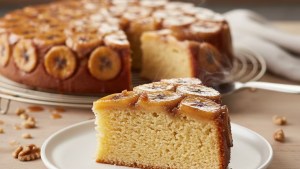 Sin harina ni manteca: cómo hacer una torta de banana invertida, sin TACC y en menos de 30 minutos 