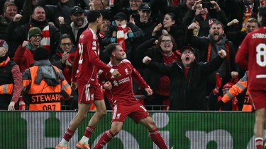 Alexis Mac Allister y Julián Álvarez festejaron en la fecha de Champions League