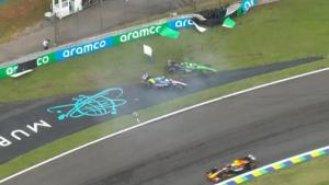 Franco Colapinto chocó y abandonó en la Sprint del Gran Premio de Brasil