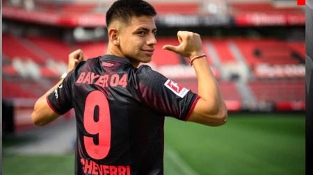 Claudió Echeverri participó en ocho partidos en el Bayer Leverkusen.