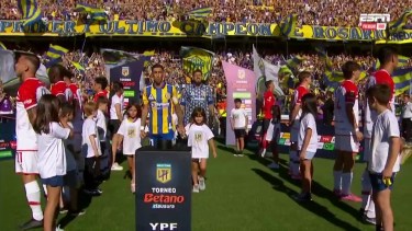 La protesta de Estudiantes: le hizo el pasillo de campeón a Rosario Central pero de espaldas