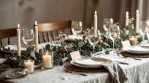Imagen de Navidad 2025: la tendencia de mesas neutras que reemplaza al rojo y verde