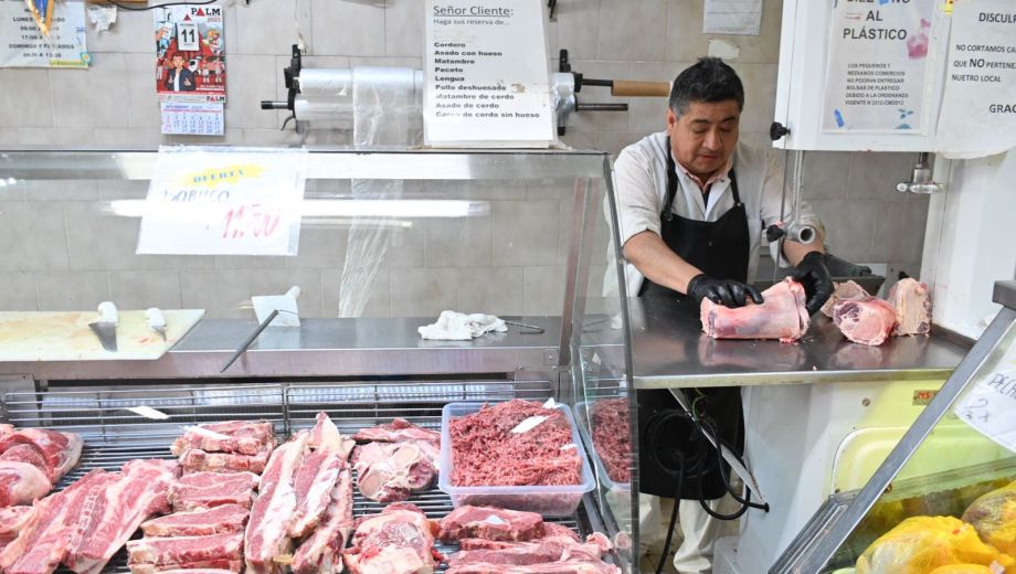 La carne vacuna registra un aumento en la región. En Bariloche estiman entre un 7 y 8 por ciento. Foto: Chino Leiva
