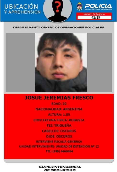 Cuatro presos se escaparon de la Unidad 12 en Neuquén capital: quiénes son los fugitivos - Image 3