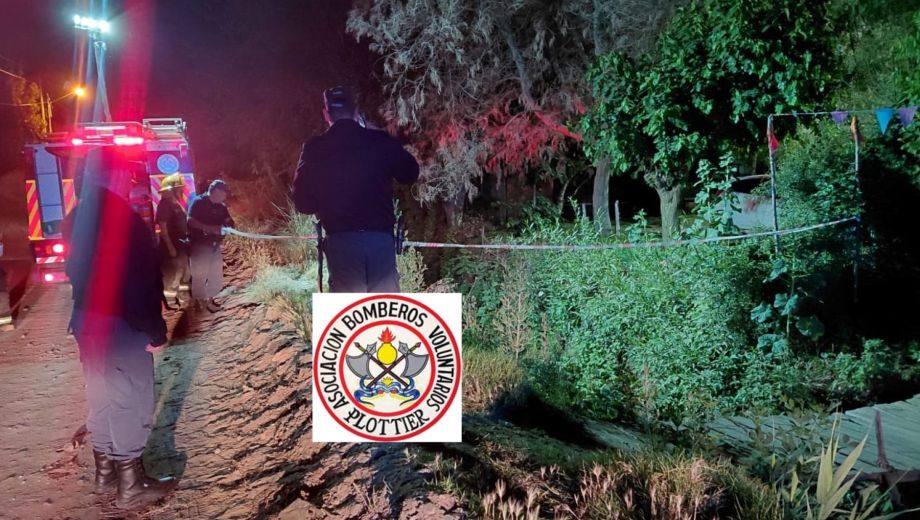 Investigan la muerte de un hombre en Plottier. Foto: Gentileza Facebook Bomberos Voluntarios de Plottier. 