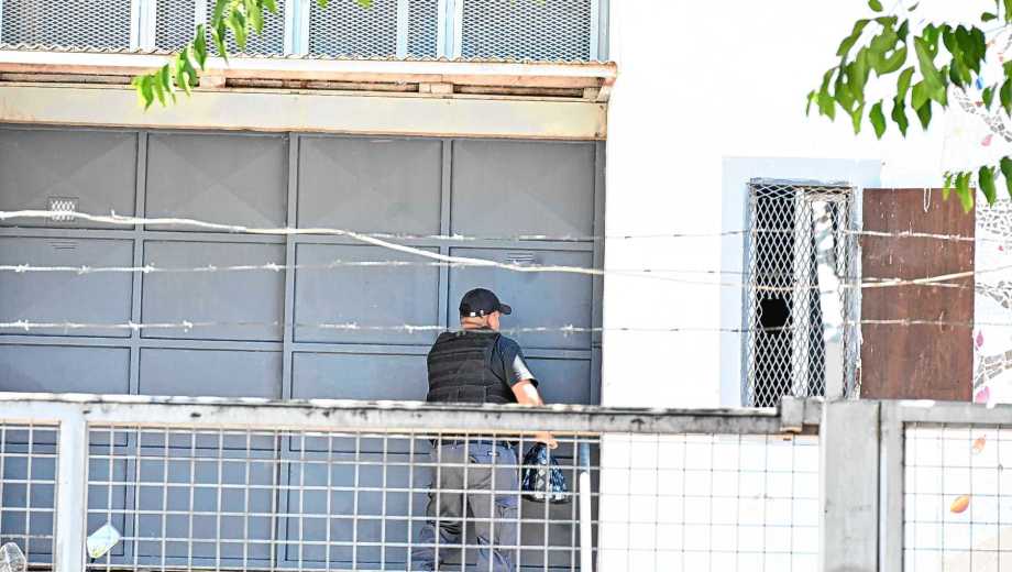 La protesta tuvo su escalada este lunes en Roca. Foto Alejandro Carnevale.