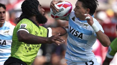 Flojo inicio de Los Pumas 7s en el Circuito Mundial: afuera en fase de grupos en Dubai