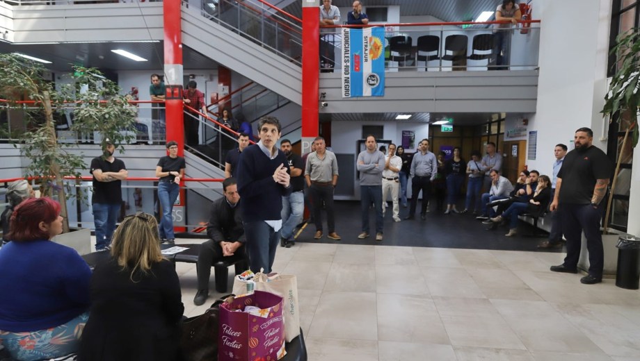 El gremio realizó ayer una asamblea en la sede central del Poder Judicial. Foto: Marcelo Ochoa.