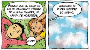 «Las mil formas del cielo», la nueva tira de Chelo Candia en el Voy