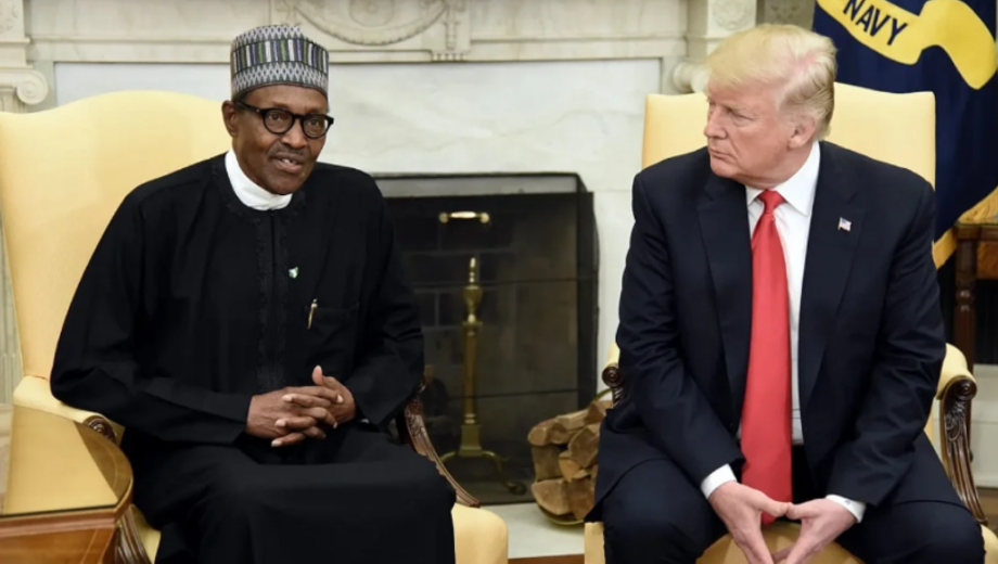 Los presidentes de Estados Unidos y Nigeria. Foto: Gentileza NA. 